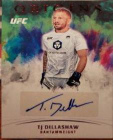 TJ Dillashaw [Red] #OA-TJD Ufc Cards 2022 Panini Chronicles UFC Origins Autographs