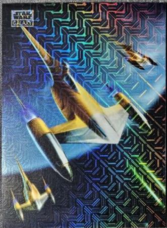 N-1 Starfighter  [Mojo Refractor] #AN-10 Star Wars 2024 Topps Chrome Galaxy Art of Naboo