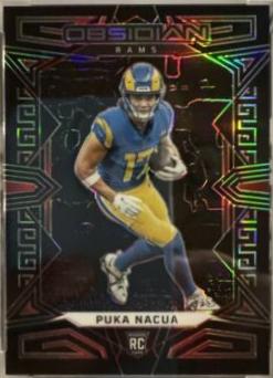 Puka Nacua [Red Electric Etch] #156 Prices | 2023 Panini Obsidian ...