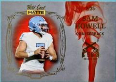 Sam Howell [Silver Red] #SG-8 Football Cards 2022 Wild Card Matte Smoking Guns Prices