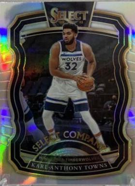 Karl-Anthony Towns [Silver Prizm] #18 Basketball Cards 2020 Panini Select Company