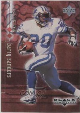 Barry Sanders [Double] #28 Football Cards 1998 Upper Deck Black Diamond Rookies