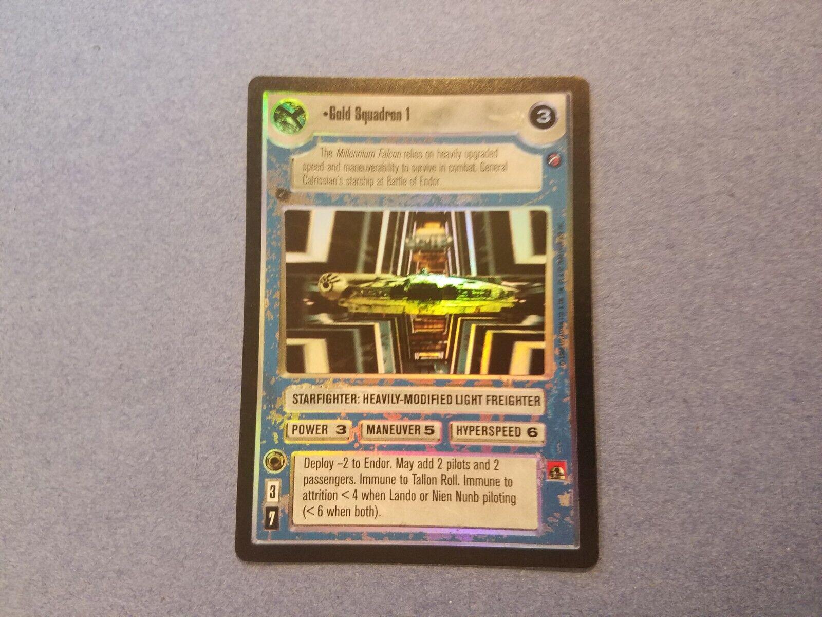 Gold Squadron 1 [Foil] Star Wars CCG Reflections II