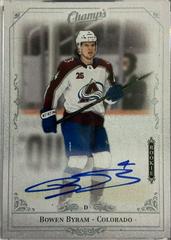 Bowen Byram #C-BY Hockey Cards 2020 Upper Deck Clear Cut Champs Autographs Prices