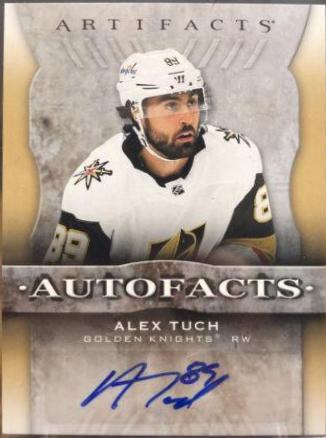 Alex Tuch #AF-AT Hockey Cards 2021 Upper Deck Artifacts Auto Facts