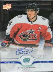 Cam Atkinson [High Gloss] #CC-AT Hockey Cards 2020 Upper Deck Clear Cut Autographs Prices