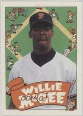 Willie McGee #61 Baseball Cards 1992 Topps Kids Prices