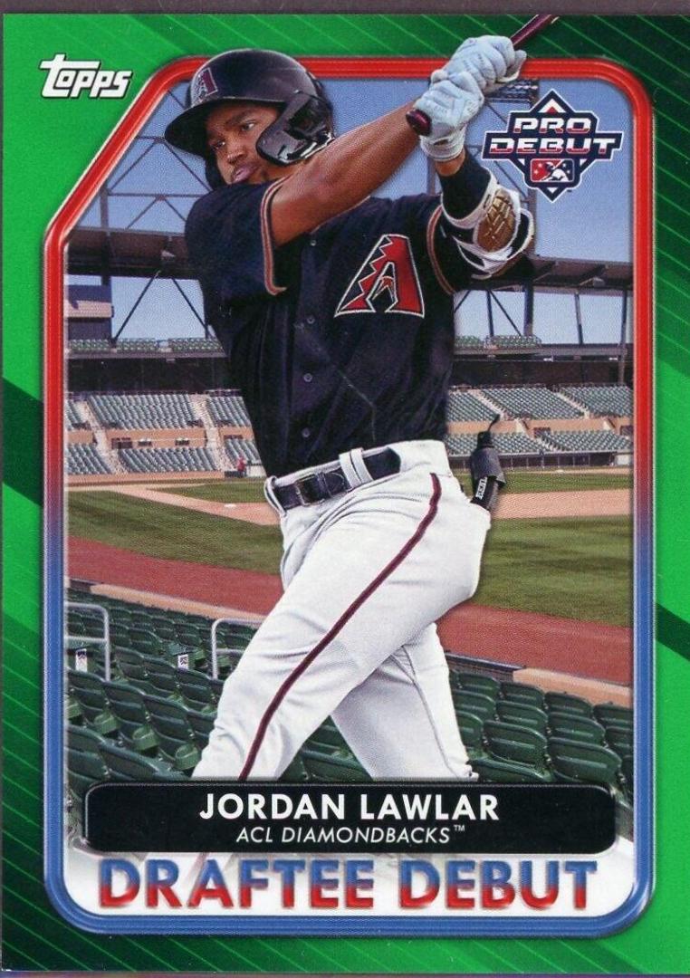 Jordan Lawlar [Green] #PD-102 Baseball Cards 2022 Topps Pro Debut