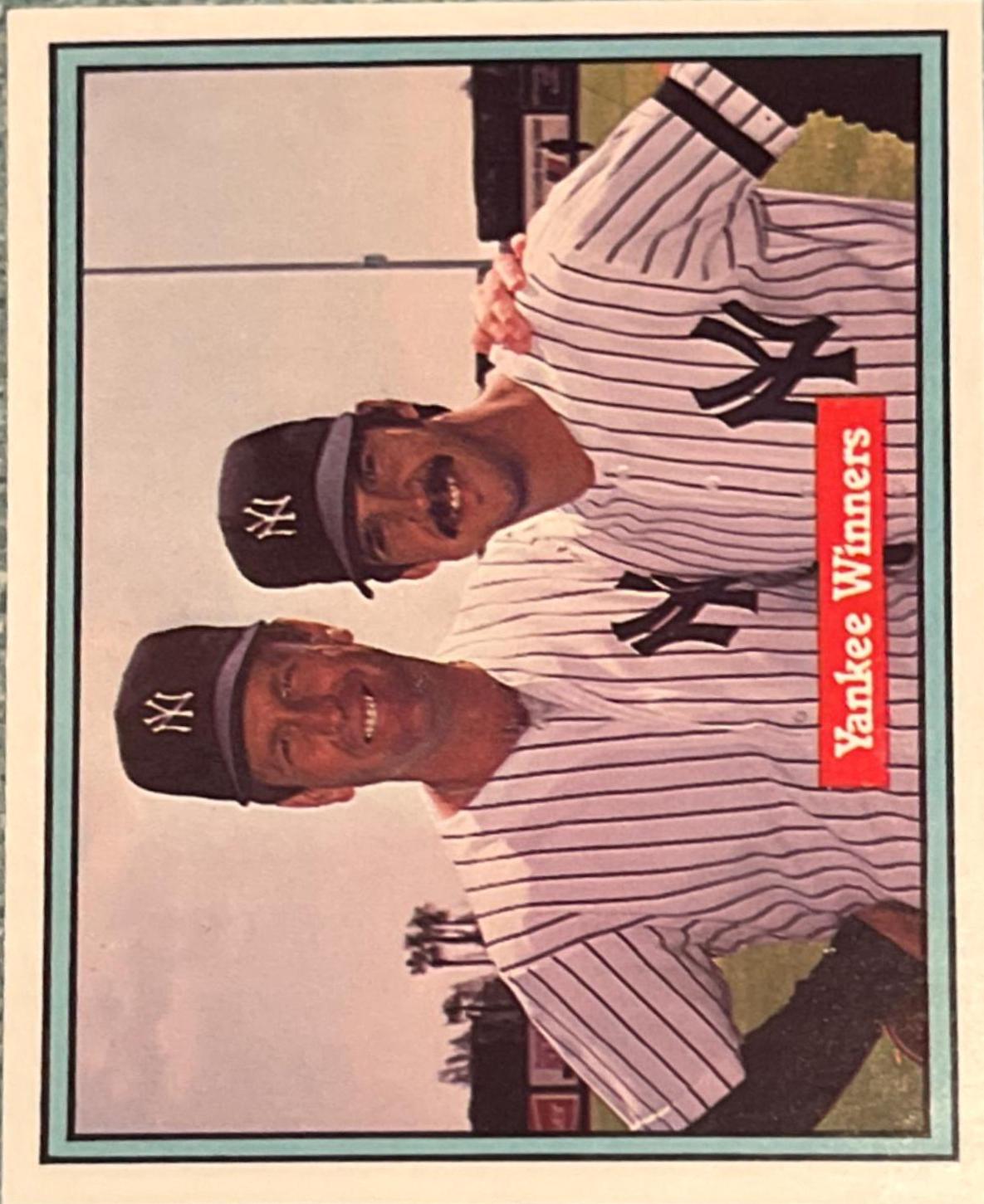 Yankee Winners [R. Guidry, T. John] #558 Baseball Cards 1982 Donruss