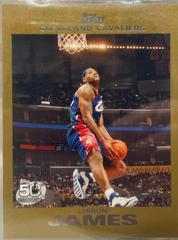 Lebron James [Gold] #23 Basketball Cards 2007 Topps 50th Anniversary Prices