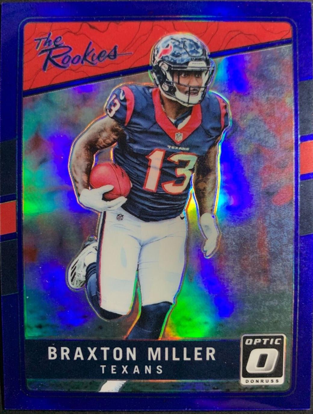 Braxton Miller [Blue] #TR-BM Football Cards 2016 Panini Donruss Optic the Rookies