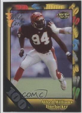 Alfred Williams [100 Stripe] #84 Football Cards 1991 Wild Card