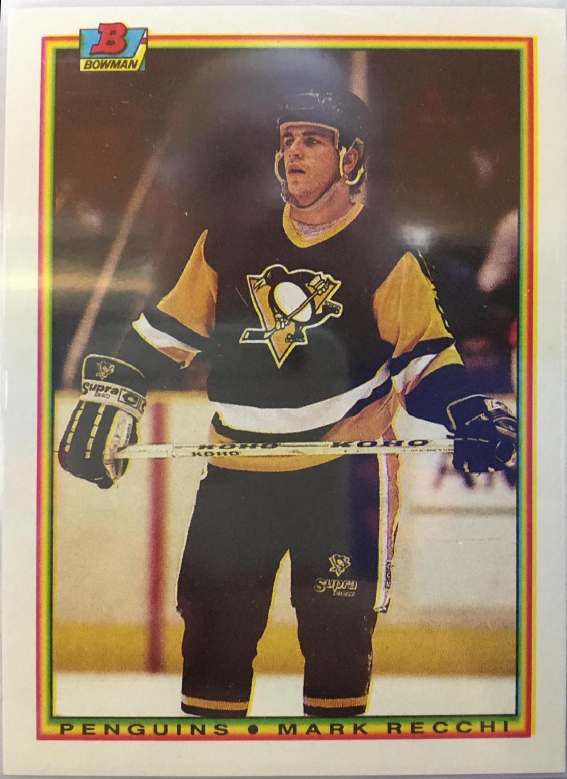 Mark Recchi #206 Hockey Cards 1990 Bowman