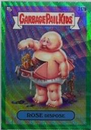 ROSE Dispose [Green Wave] #217b 2023 Garbage Pail Kids Chrome