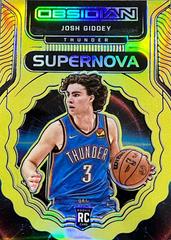 Josh Giddey [Yellow Flood] #9 Basketball Cards 2021 Panini Obsidian Supernova Prices