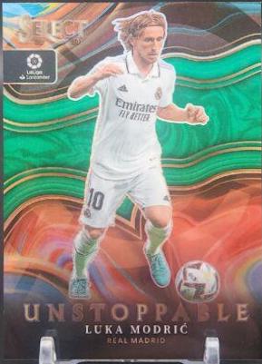 Luka Modric [Green] #18 Soccer Cards 2022 Panini Select La Liga Unstoppable