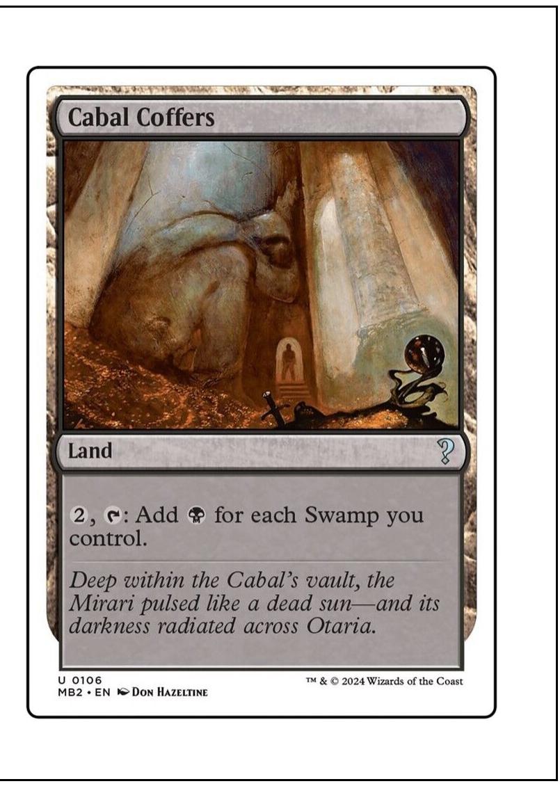 Cabal Coffers #106 Magic Mystery Booster 2