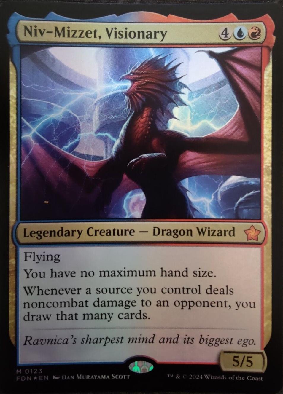 Niv-Mizzet, Visionary [Foil] #123 Magic Foundations