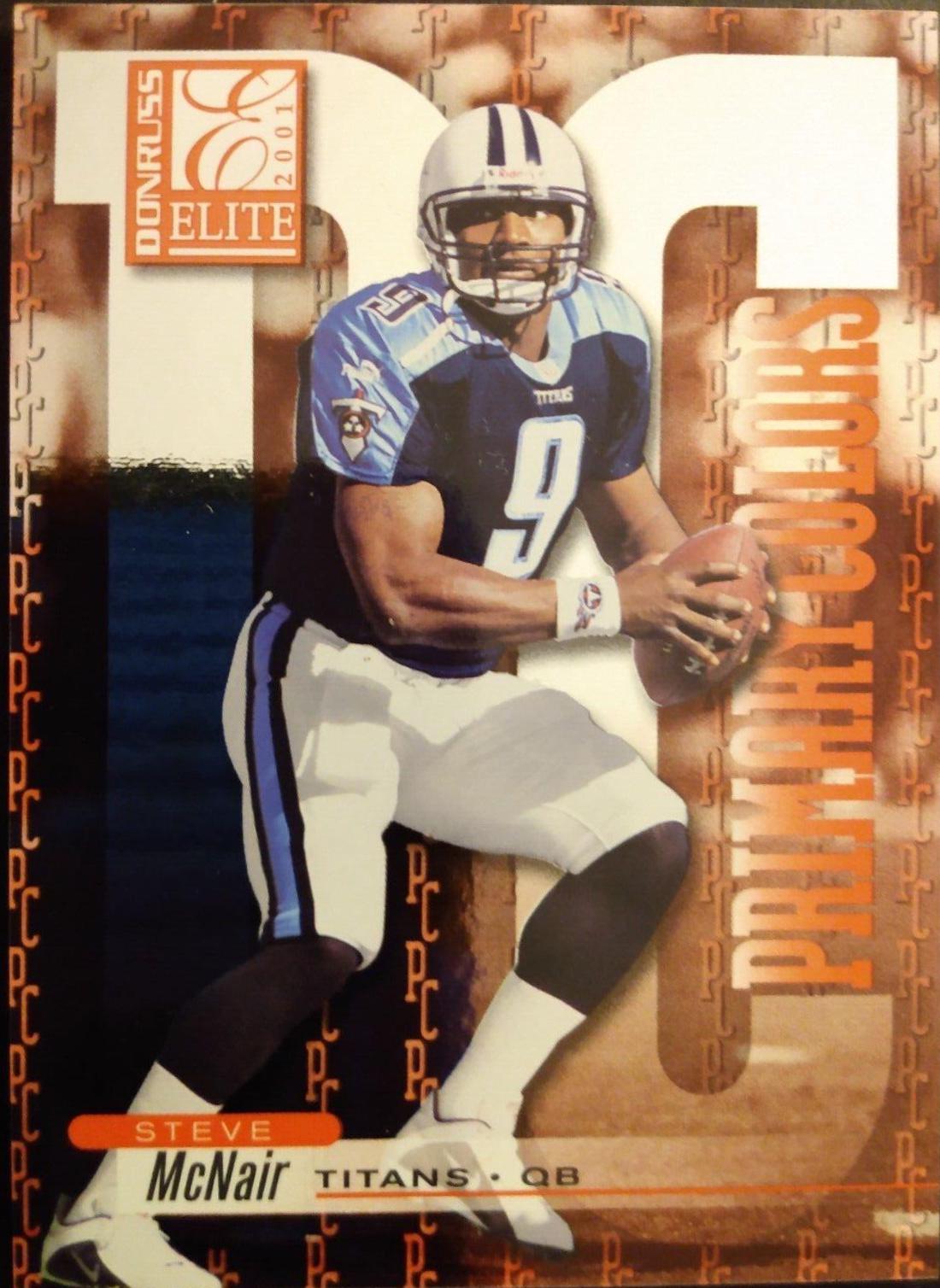 Steve McNair #PC-12 Football Cards 2001 Panini Donruss Elite Primary Colors