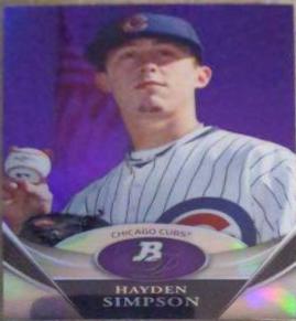 Hayden Simpson [Red Refractor] #BPP61 Baseball Cards 2011 Bowman Platinum Prospects