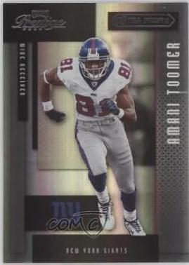 Amani Toomer [Xtra Points Black] #92 Football Cards 2004 Playoff Prestige