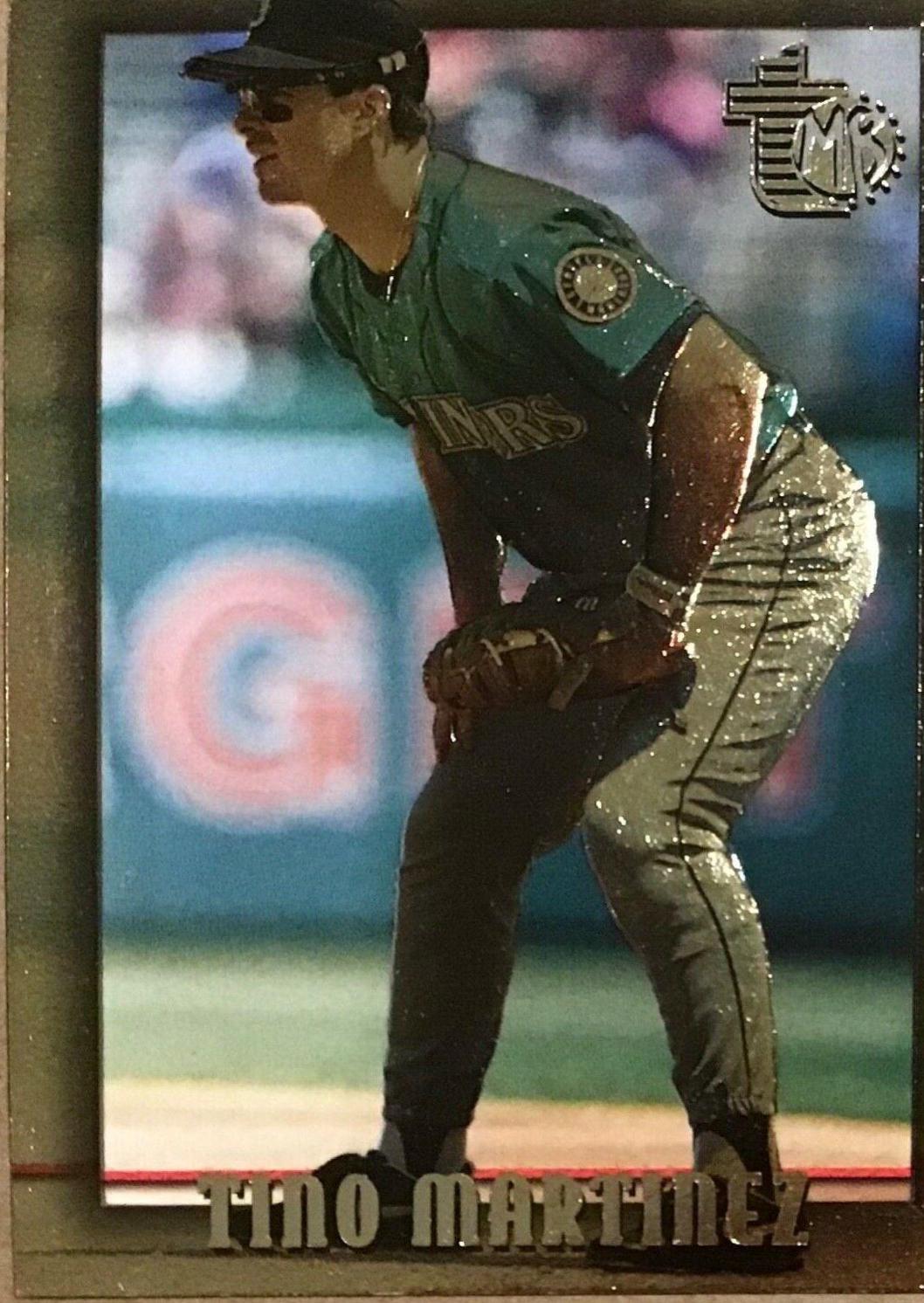 Tino Martinez #73 Baseball Cards 1995 Topps Embossed