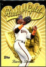 Barry Bonds #HG1 Baseball Cards 2000 Topps Hands of Gold