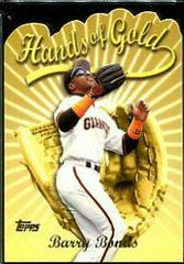 Barry Bonds #HG1 Baseball Cards 2000 Topps Hands of Gold Prices