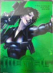 Domino [Green Precious Metal Gems] #7 Marvel 2013 Fleer Retro Metal Prices