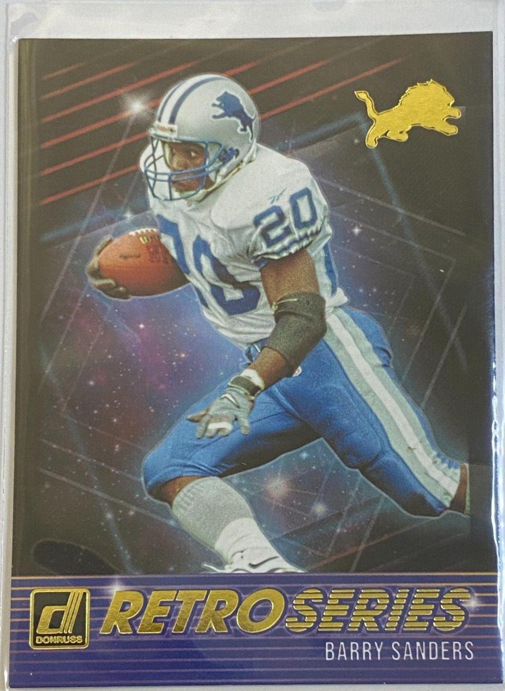 barry sanders #rs9 Football Cards 2021 Panini Donruss Retro Series