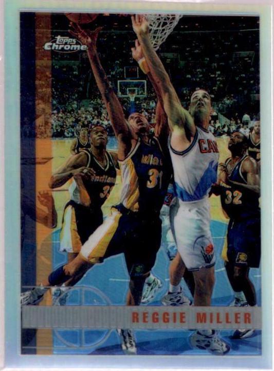 Reggie Miller [Refractor] #24 Basketball Cards 1997 Topps Chrome