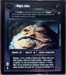 Mighty Jabba [Foil] Star Wars CCG Reflections III