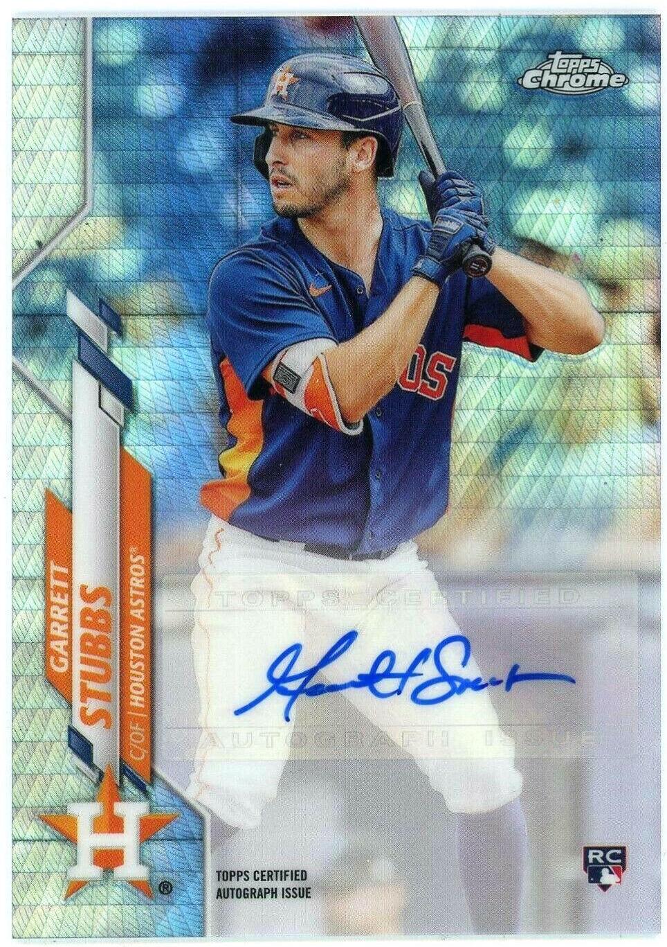 Garrett Stubbs [Xfractor] #USA-GS Baseball Cards 2020 Topps Chrome Update Autographs