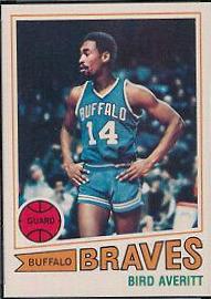 Bird Averitt #8 Basketball Cards 1977 Topps