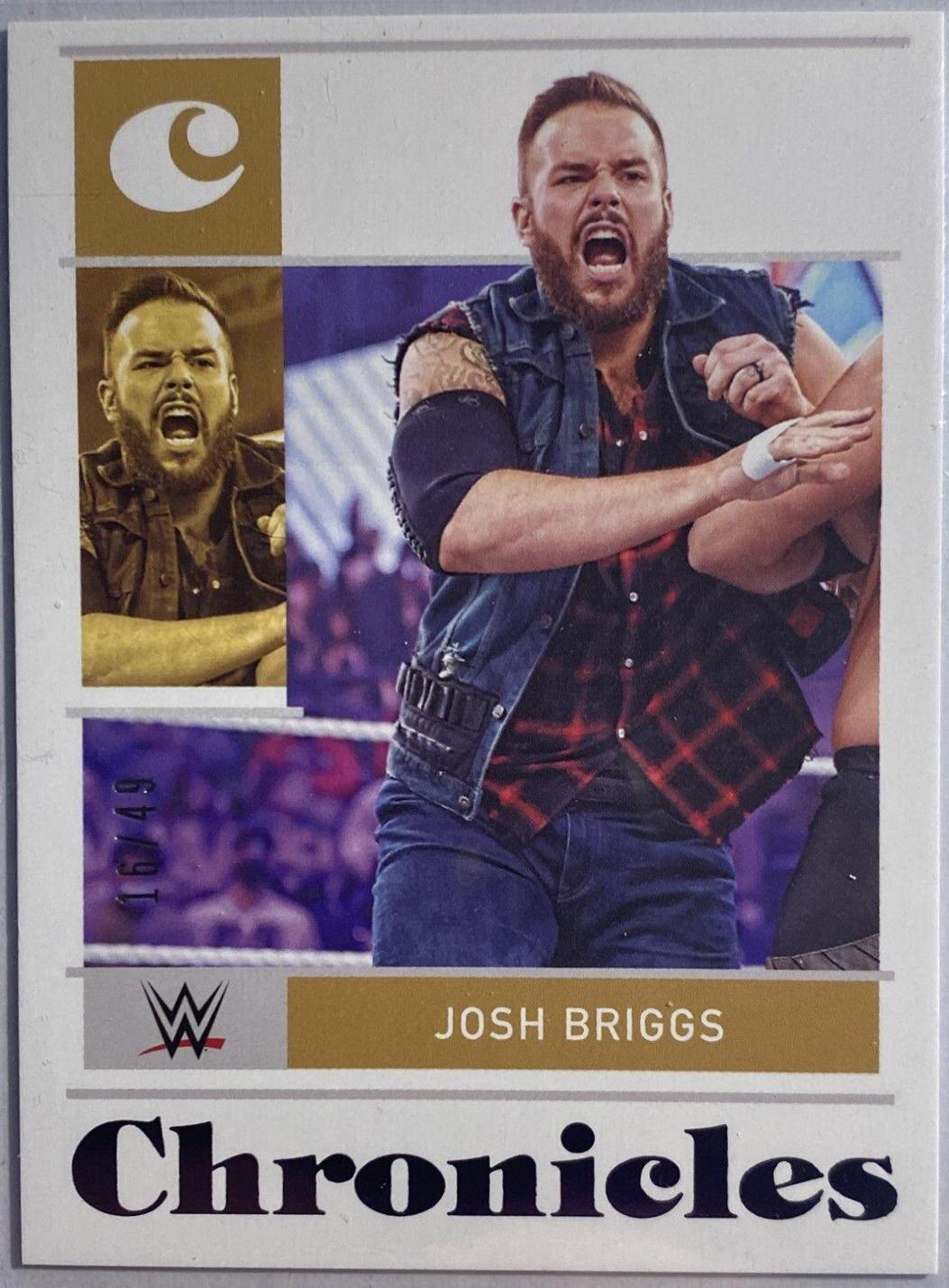 Josh Briggs [Purple] #4 Wrestling Cards 2022 Panini Chronicles WWE