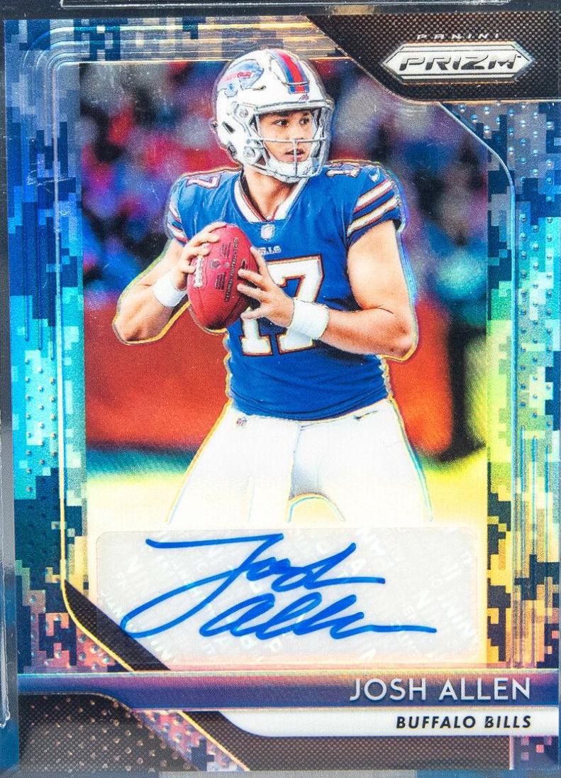 Josh Allen [Camo Prizm] #5 Football Cards 2018 Panini Prizm Rookie Autographs