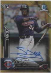 Miguel Sano [Gold Refractor] #BCAR-MS Baseball Cards 2016 Bowman Chrome Autograph Rookies Prices