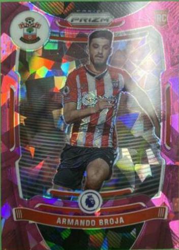 Armando Broja [Pink Ice Prizm] #108 Soccer Cards 2021 Panini Prizm Premier League