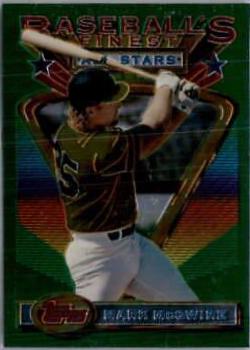 Mark McGwire #92 Baseball Cards 1993 Finest Jumbo All Stars