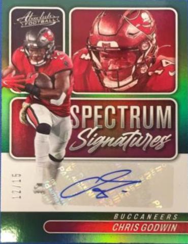 Chris Godwin [Green] #SPEC-CG Football Cards 2022 Panini Absolute Spectrum Signatures