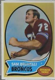 Sam Brunelli #67 Football Cards 1970 Topps