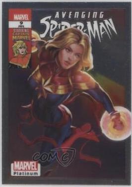 Captain Marvel #VI18 Marvel 2023 Upper Deck Platinum Cover Variant