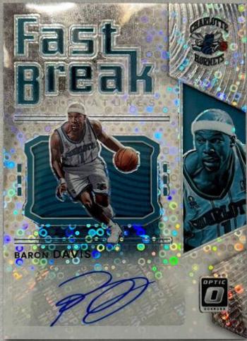 Baron Davis #FB-BDV Basketball Cards 2021 Panini Donruss Optic Fast Break Signatures