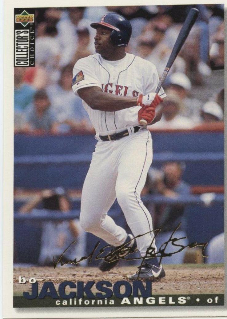 Bo Jackson [Gold Signature] #95 Baseball Cards 1995 Collector's Choice