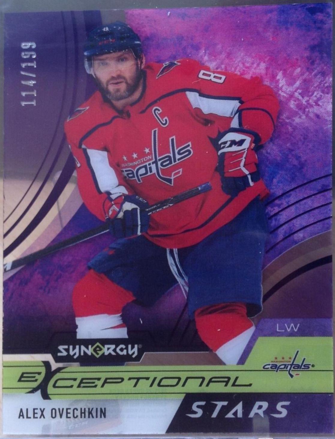 Alex Ovechkin #ES-AO Hockey Cards 2021 Upper Deck Synergy Exceptional Stars