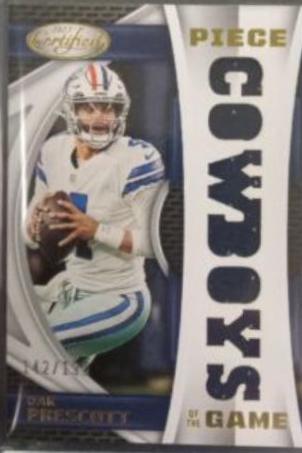 Dak Prescott #POG-16 Football Cards 2023 Panini Certified Piece of the Game