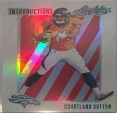 Courtland Sutton #CS Football Cards 2018 Panini Absolute Introductions Prices