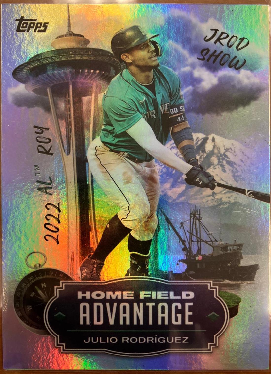 2022 Topps Update JULIO RODRIGUEZ RC HOME FIELD ADVANTAGE shops #HA-23 Mariners