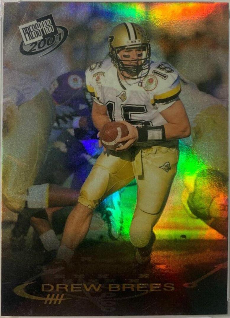 Drew Brees [Reflector] #46R Football Cards 2001 Press Pass