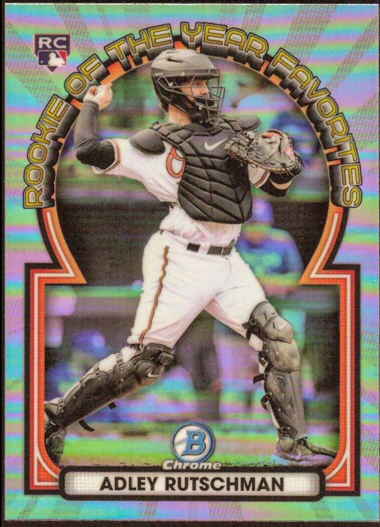 Adley Rutschman Royf Prices Rookie Bowman Chrome Rookie Of